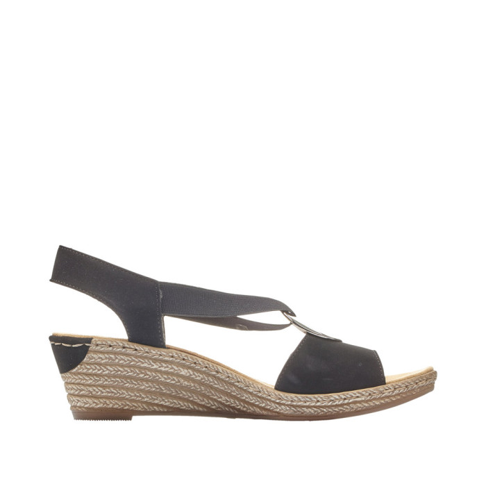 Sandale dama RIEKER 624H6-00 Negre